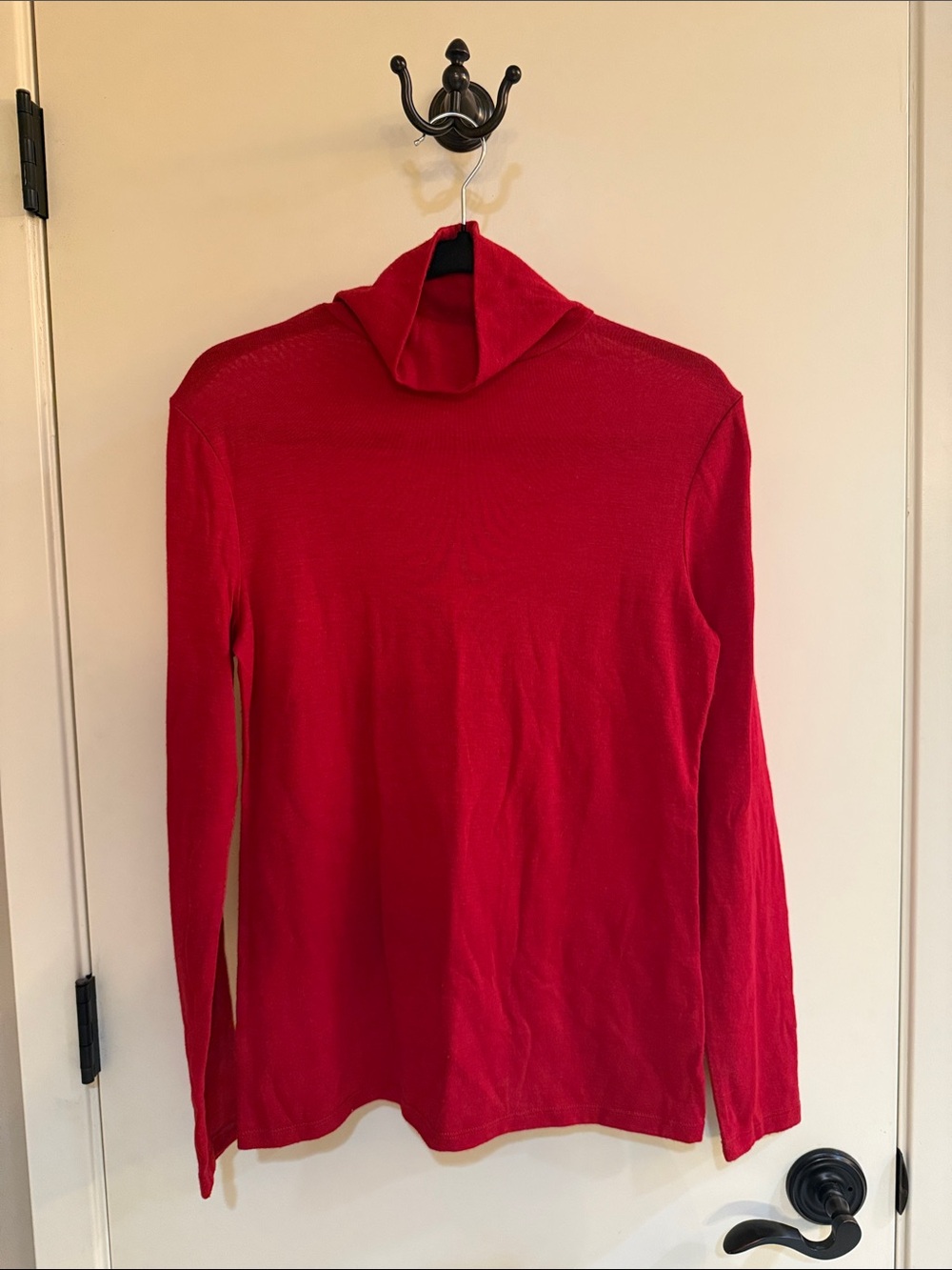 Classic Women's Red Turtleneck long sleeve